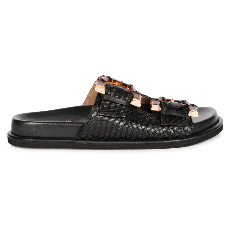 Venice - Flat Sandals - Black - Black