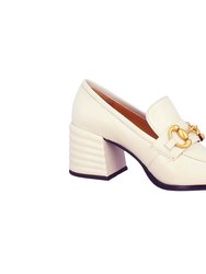 Vera - Heel Loafers - Off White