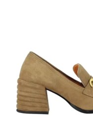 Vera - Heel Loafers - Taupe - Taupe