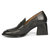 Viviana Black Leather Loafers - Black