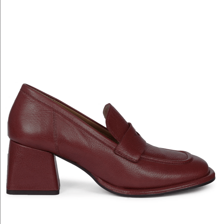 Viviana Bordo Leather Loafers - Bordo
