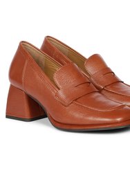 Viviana Cuoio Leather Loafers - Cuoio