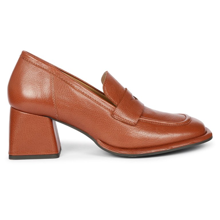 Viviana Heel Loafers - Cuoio - Cuoio