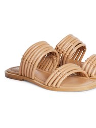 Zoya Flat Sandals - Nude - Nude