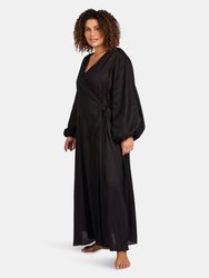 Dusk 'Till Dawn / Linen robe / Black