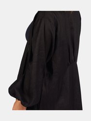 Dusk 'Till Dawn / Linen robe / Black