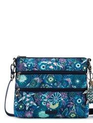Basic Crossbody Handbag - Eco Twill - Royal Blue Seascape