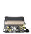 Basic Crossbody Handbag - Canvas - Slate Flower Blossoms