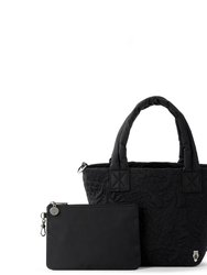 Culver Small Tote Bag - Eco Twill - Black Spirit Desert Quilted