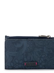 Encino Essential Wallet - Eco Twill - Navy Butterfly Bloom