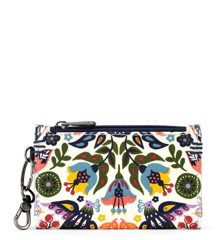 Encino Essential Wallet - Canvas - Multi Otomi Forest