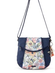 Foldover Crossbody Bag - Canvas - Multi In Bloom