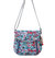 Foldover Crossbody Bag - Eco Twill - Crimson Enchanted Forest