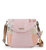 Foldover Crossbody Bag - Canvas - Petal Pink Flower Blossoms