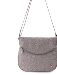 Foldover Crossbody Bag - Eco Twill - Mushroom Spirit Desert Quilted