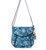 Foldover Crossbody Bag - Eco Twill - Royal Blue Seascape