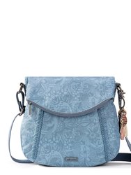 Foldover Crossbody Bag - Eco Twill - Denim Tonal Spirit Desert