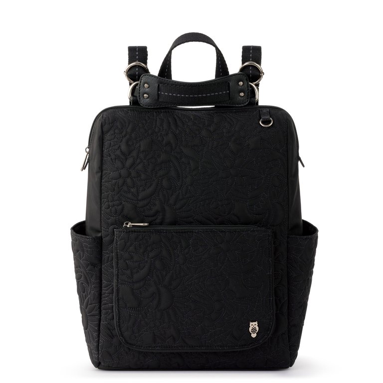Loyola Backpack Shoulder Bag - Eco Twill - Black Spirit Desert Quilted