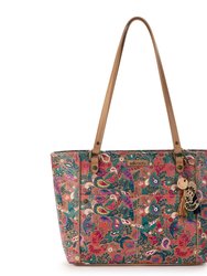 Metro Tote - Canvas - Camel Enchanted Forest