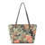 Metro Tote - Canvas - Charcoal Flower Power