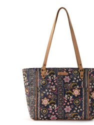 Metro Tote - Canvas - Navy Tapestry World