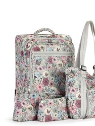 On The Go 21" Spinner Luggage Bundle - Eco Twill - Blush In Bloom