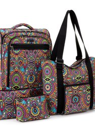 On The Go 21" Spinner Luggage Bundle - Eco Twill - Rainbow Wanderlust
