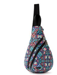 On The Go Sling Backpack - Eco Twill - Multi Ikat World