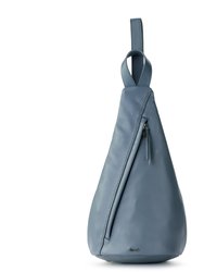 On The Go Sling Backpack - Leather - Maritime