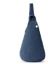 On The Go Sling Backpack - Hand Crochet - Maritime