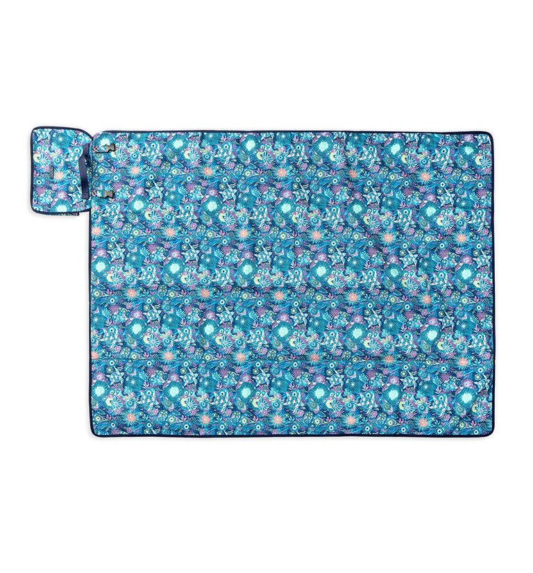 Pack N Go Outdoor Blanket - Eco Twill - Royal Blue Seascape