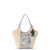 Roma Small Shopper - Straw - Blush Flower Garden