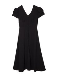 Margot Puff Sleeve Midi Dress