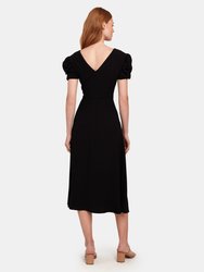 Margot Puff Sleeve Midi Dress