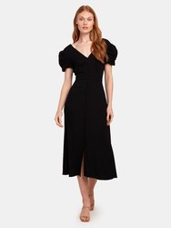 Margot Puff Sleeve Midi Dress