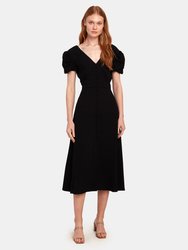 Margot Puff Sleeve Midi Dress