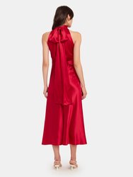 Michelle Midi B Silk Dress