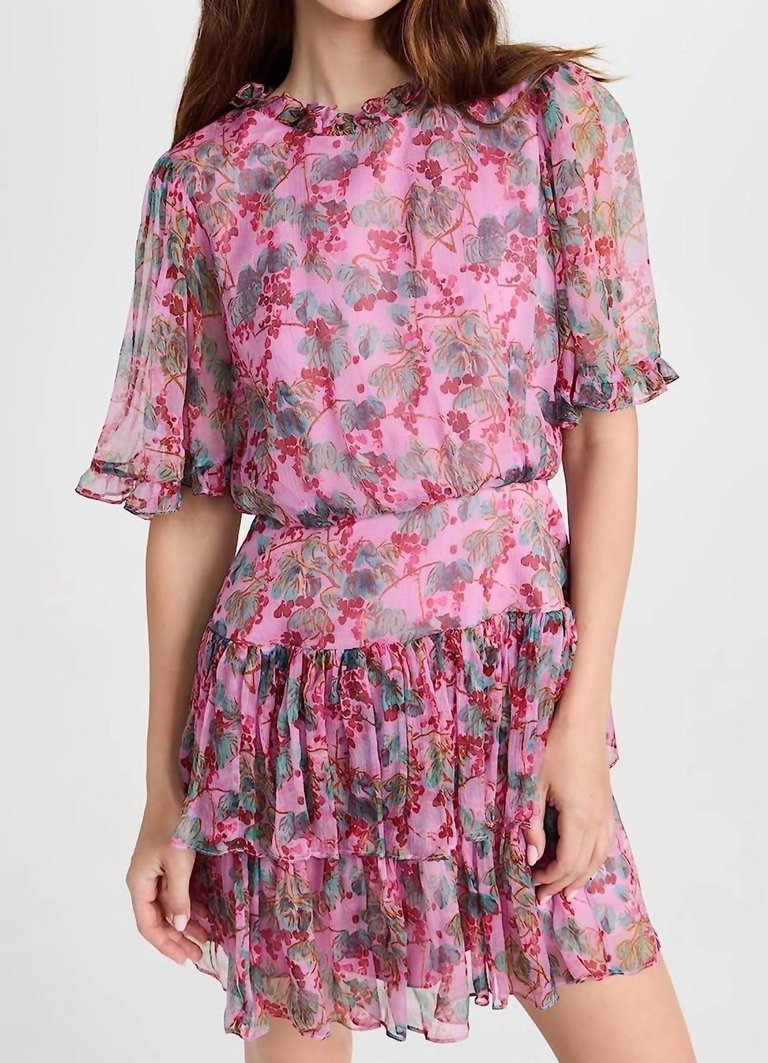 Women'S Ava-D Floral Mini Dress - Blush Pink