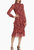 Women's Silk Georgette Midi Dress 2025 - Ruby Paisley - Red