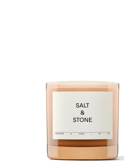 Salt & Stone Saffron & Cedar Candle product