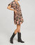 Mindy Dark Floral Dress In Black/dusty Rose