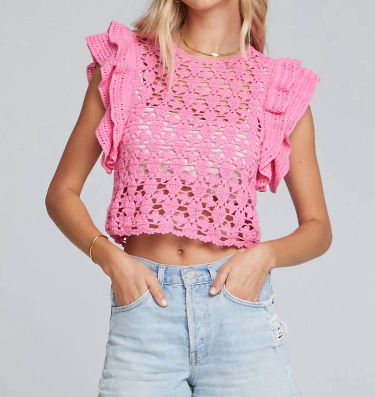 Senna Sweater Top In Pink - Pink