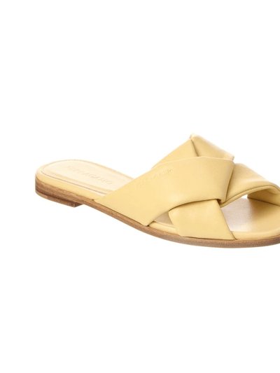 Salvadore Ferragamo Women's Alrai Leather Criss Cross Flat Sandals product