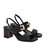 Women's Lou 55mm Gancini-Buckle Leather Sandals - Black