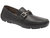 Men's Parigi Gancini Leather Shoes In Black - Black