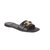 Women's Leah Flat Slides, Black - Black