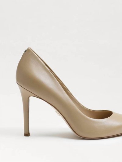 Sam Edelman Hazel Pointed Toe Pump In Soft Beige Leather product