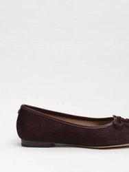 Meadow Ballet Flat In French Burgundy - French Burgundy