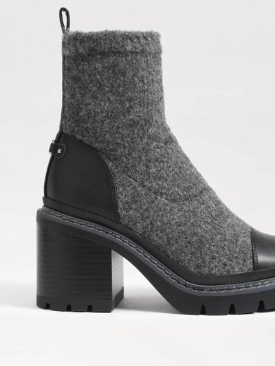Sam Edelman Rozanna Knit Bootie In Charcoal/black product