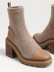 Rozanna Knit Bootie In Luxe Tan
